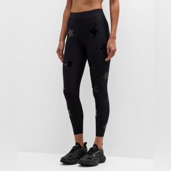 Ultracor Lux Knockout Star-Print Ankle Leggings Black Large - Picture 11 of 12